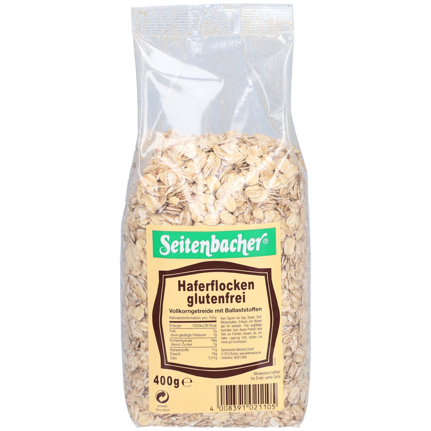 Seitenbacher Haferflocken Glutenfrei 400 g