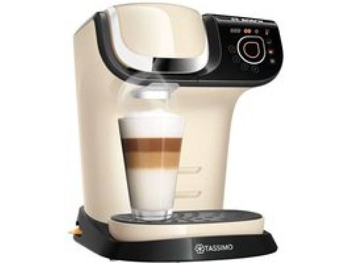 Cafetière à dosette - BOSCH - TAS6507 - 1500 W - 1 3 L - Beige et Noir