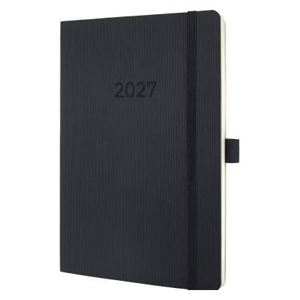 Sigel Wochennotiz-Kalender Conceptum 2027, ca. A5, schwarz (A5, 1 Woche / 2 Seiten) (C2724)