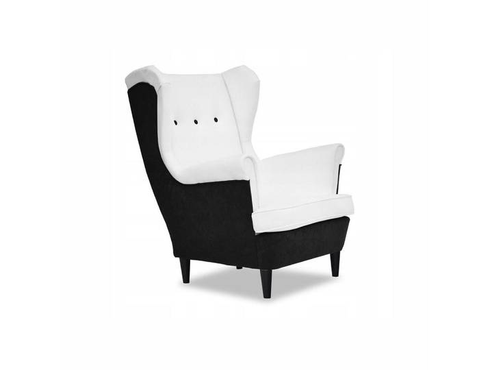 Family Meble Sessel Family Meble Ohrensessel DUO weiß-schwarz 84x104x92 cm