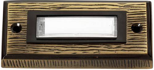 Heidemann 70301 Klingelplatte mit Namensschild 1fach Bronze 24 V/1A