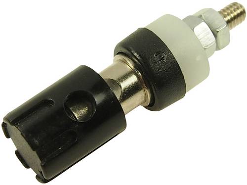 Cliff CL681561 Laborbuchse Buchse, Einbau vertikal Stift-Ø: 4mm Schwarz