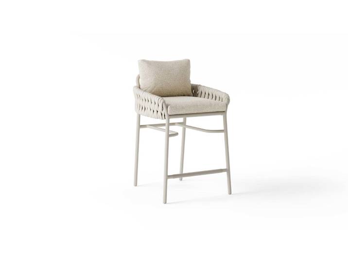 2er Set Suns Fiavé Barhocker Aluminium/Rope