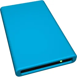 10er Pack HipDisk BL externes Festplatten-Gehäuse 2,5 Zoll USB 3.0 Aluminium mit austauschbarer Silikon-Schutzhülle für SATA HDD/SSD blau