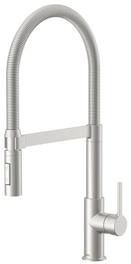 Famanu Küchenarmatur Pendelbrause Edelstahl-Optik