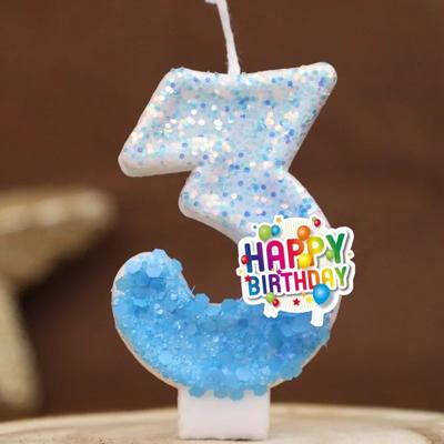 Uplift Treasures Colorful Number Birthday Cake Candle 0 To 9 Party Topper 3