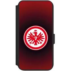 Nivocase Klapphülle für Samsung Galaxy S22+ Handyhülle aus Kunst Leder NIVOflip schwarz Eintracht Frankfurt (Samsung Galaxy S22+), Smartphone Hülle, Schwarz