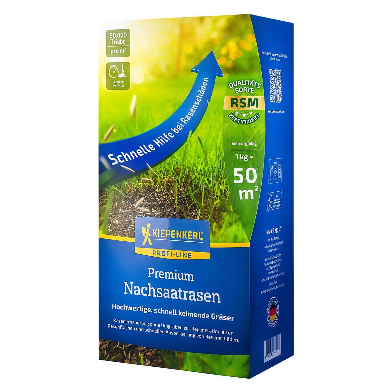 Kiepenkerl Profi-Line Premium Nachsaatrasen, 1 kg (Rasensamen) (01089052-000-00)