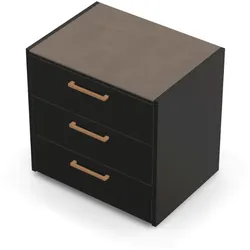 Brabura CT 90 Schubladenmodul - Barro / Anthrazit / Holzgriff