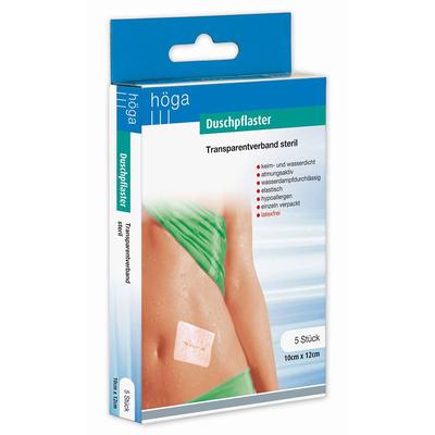 Duschpflaster 10x12 cm Transparentverband steril 5 St Pflaster