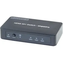 KIMEX - Switch 3 Eingänge- 1 Ausgang, HDMI2.0 HDCP2.2, 4K60HZ
