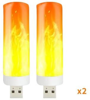 Uplifted Finds USB LED Flame Effect Light Bulb With Flickering Fire Simulation 2 Pcs