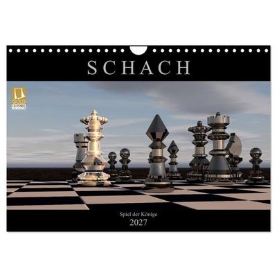SCHACH - Spiel der Könige (Wandkalender 2027 DIN A4 quer), CALVENDO Monatskalender