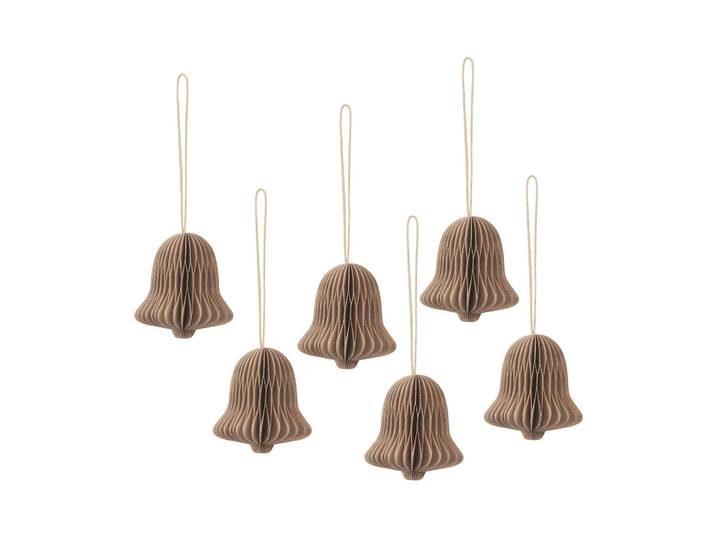 Broste Copenhagen Suspension cloche de Noël Chime Natural brown