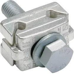 Hager ZAY44631 Doppel-Schalenklemme mit Anschlussschraube M12x55