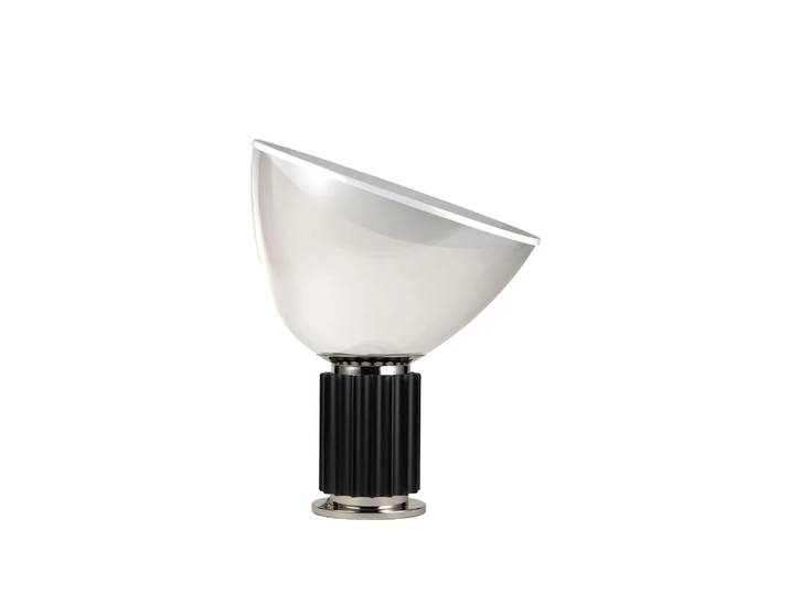 Flos Taccia Small Tischleuchte LED 48,5 cm Schwarz-Glaskuppel