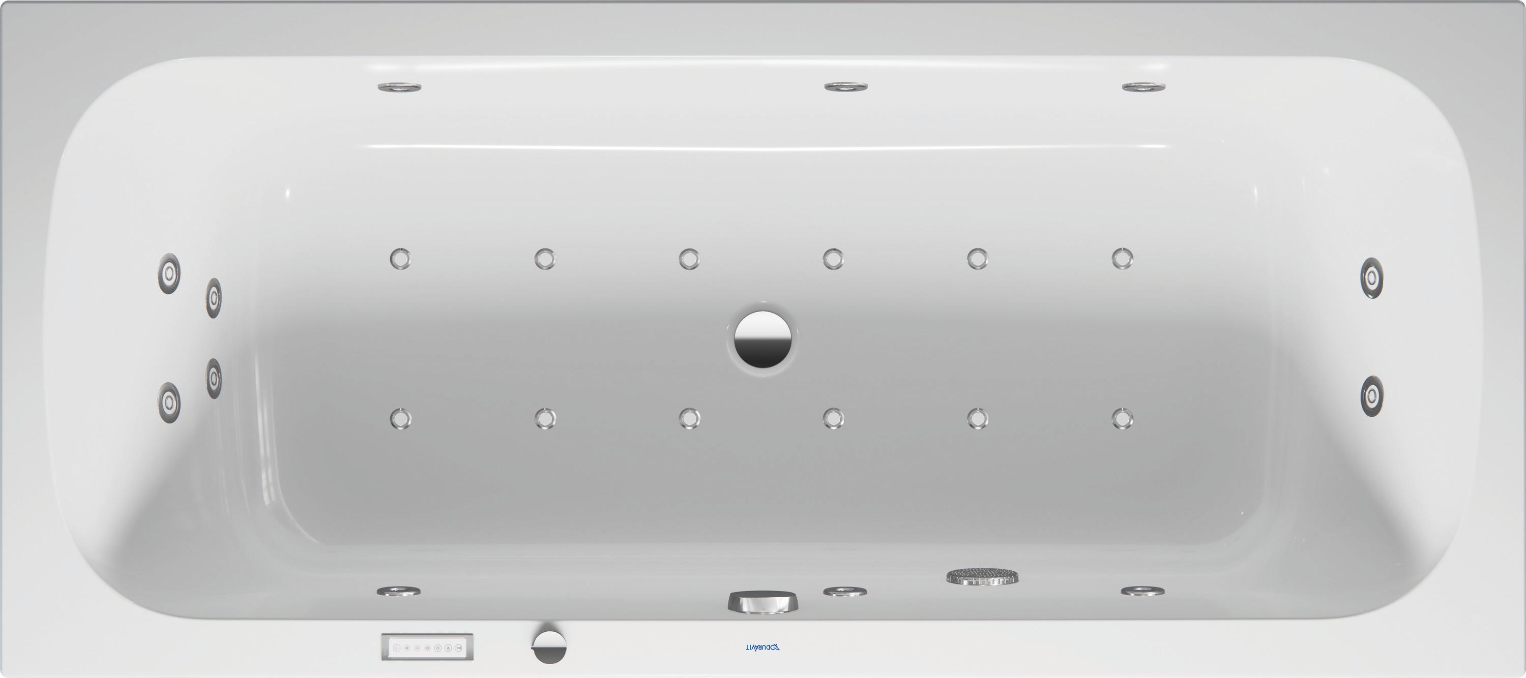 Duravit Whirlwanne Qatego 180x80cm, EB-Vers, 2 RS, w, Combi-Sys E