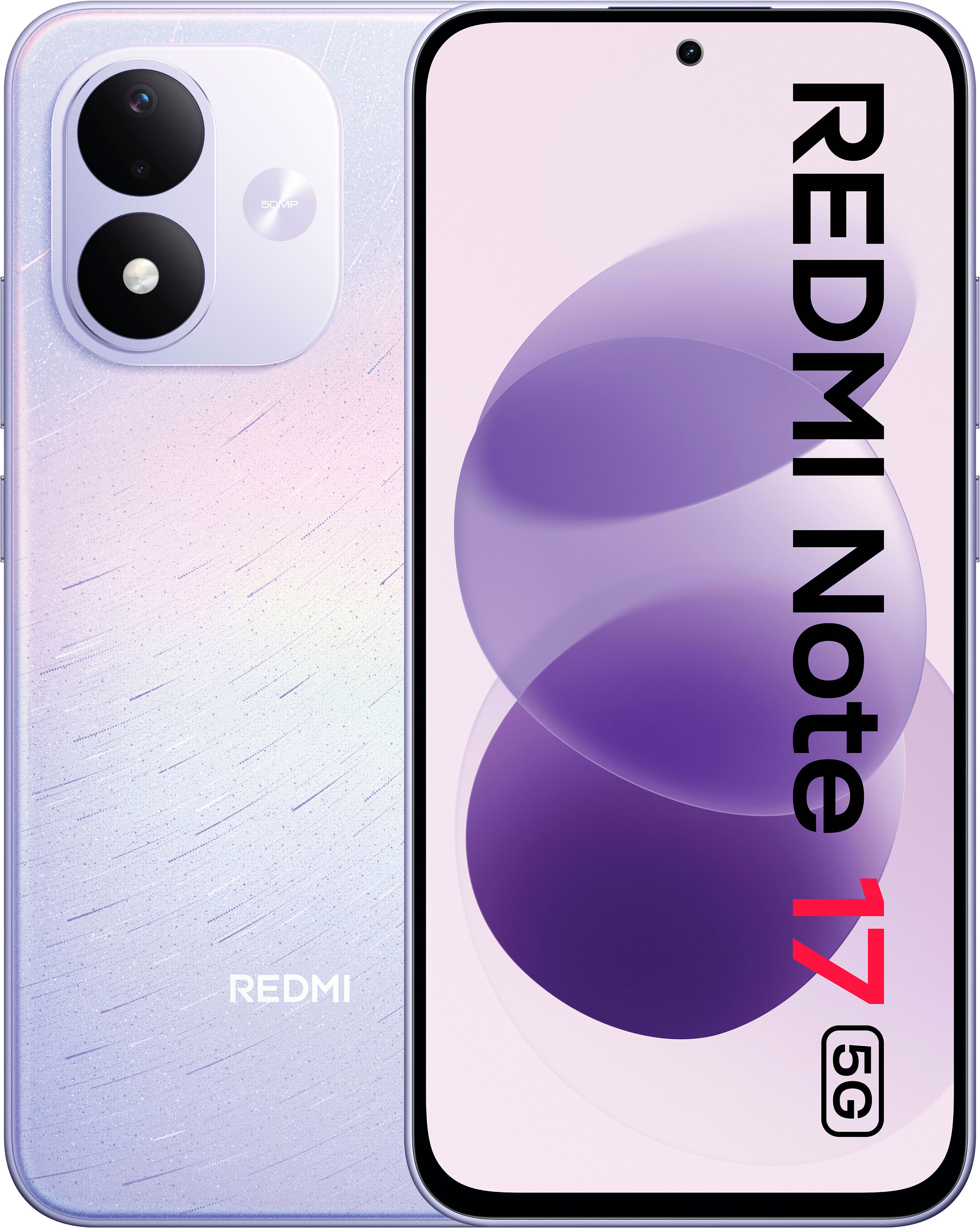 XIAOMI Smartphone "Note 17 5G", Energieeffizienz: B, lila (celestial lila), 256 GB, Mobiltelefone, Smartphone celestial lila 256 GB