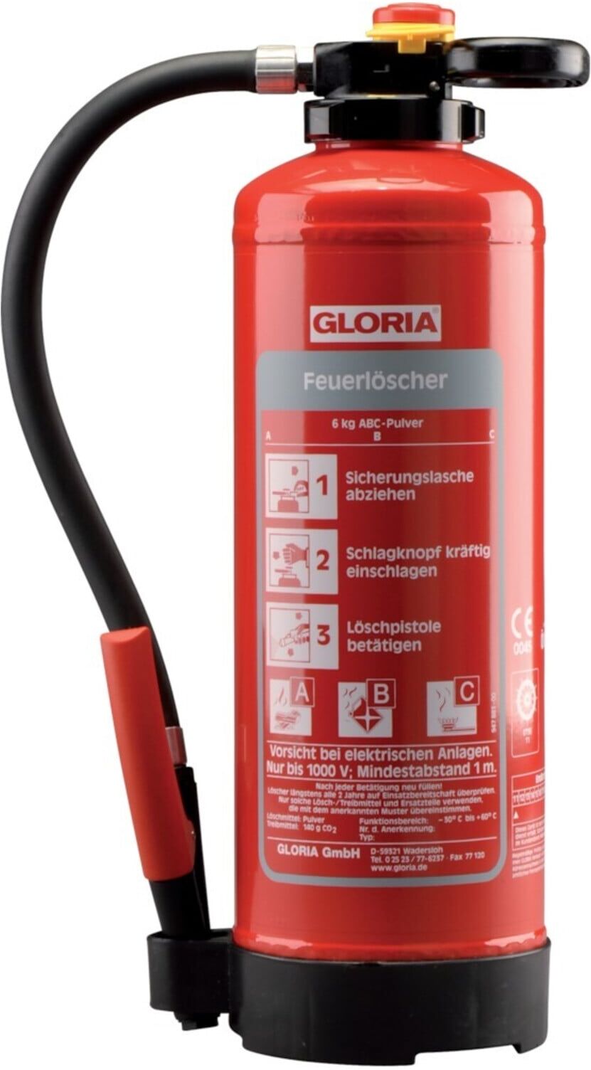 GLORIA Handfeuerlöscher P 12 PRO 801291.1426 Brandklasse 55A / 233B)