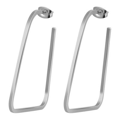 Paar Ohrhänger ADELIA´S "Ohrringe – Ohrstecker aus Edelstahl", Damen, Gr. Damen, Edelstahl, silber, Ohrringe, Perfekt als Geschenk zum Geburtstag