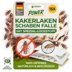 Green Guardia Kakerlaken / Schaben Falle mit Spezial-Lockstoff: 15