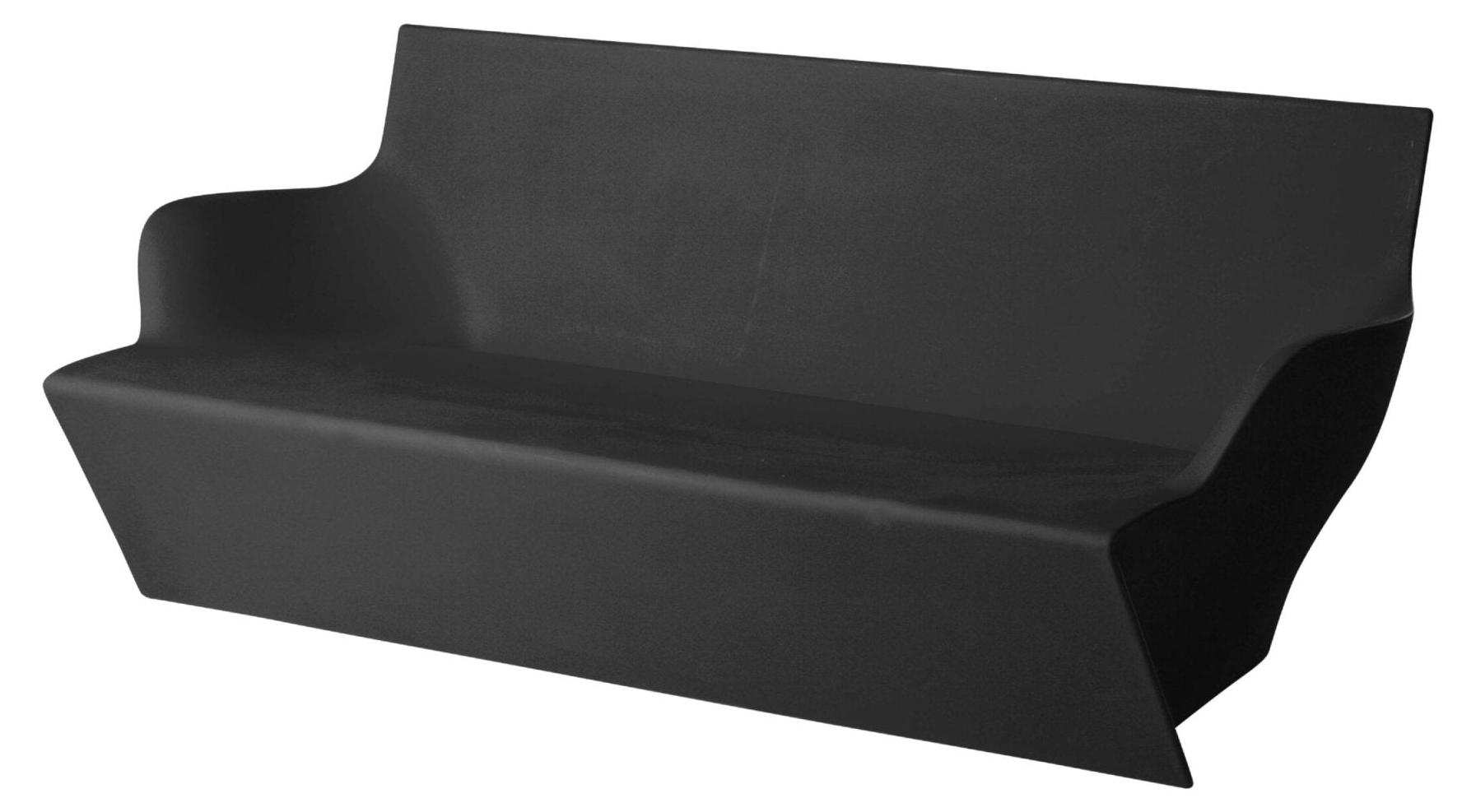 Moderner 2-Sitzer Garten-Außensofa Kami Yon Slide Design - Schwarz