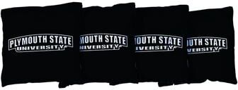 Skip's Garage Plymouth State Panthers Black Cornhole Bags