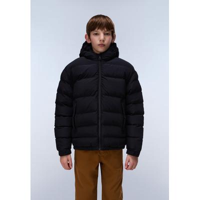 Steppjacke NAPAPIJRI, Jungen, Gr. 14, schwarz (schwarz beauty), Web, Obermaterial: 100% Polyamid, elastischer Bund, Jacken Steppjacke, klassische Jackenform, leichtes Material, aus Polyamid