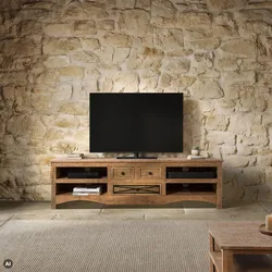 TV-Board Akazie 180x50x50 natur versiegelt NATURE OF SPIRIT #218