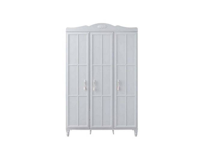 JVmoebel Kleiderschrank Weißer Holzschrank für Kinderzimmer – Modernes Design und langlebig (1-St., Kleiderschrank) Made in Europa