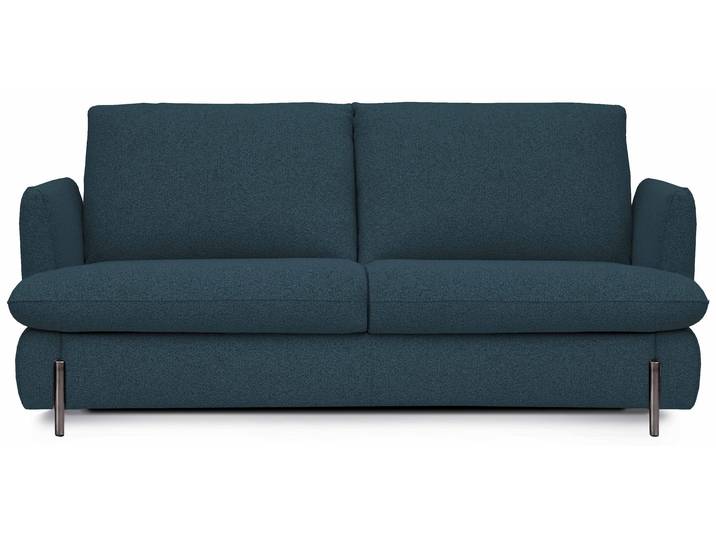 REIMS - Canapé convertible 3 places - Tissu bouclette, Turquoise