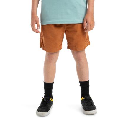 Bermudas QUIKSILVER "Taxer", Jungen, Gr. 12, braun (bran), Obermaterial: 100% Baumwolle., Hosen Bermudas