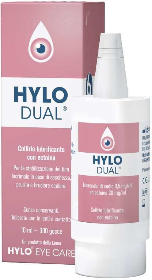 URSAPHARM SRL HYLO DUAL Collirio, 10 ml