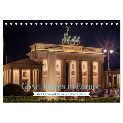Great Places in Europe (Desk Calendar 2027 DIN A5 landscape), CALVENDO 12 Month DeskCalendar