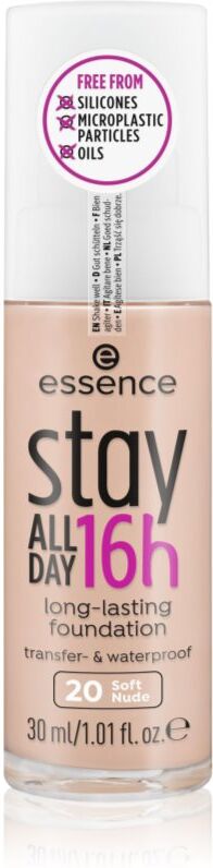 essence Stay ALL DAY 16h Vandfast makeup Skygge 20 Soft Nude 30 ml