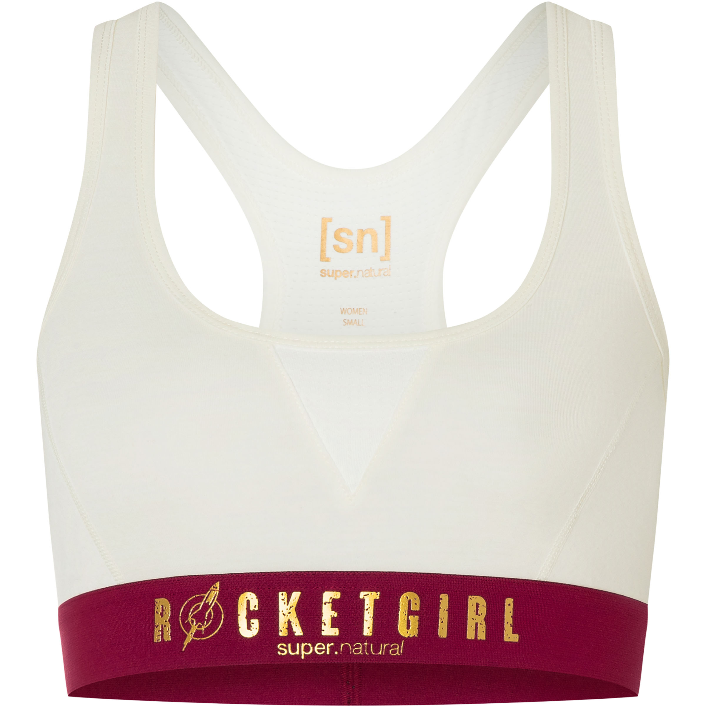 Super.Natural Rocket175 Sport BH Damen Sport-BHs weiss Größe S Hautfreundlich Merinowolle