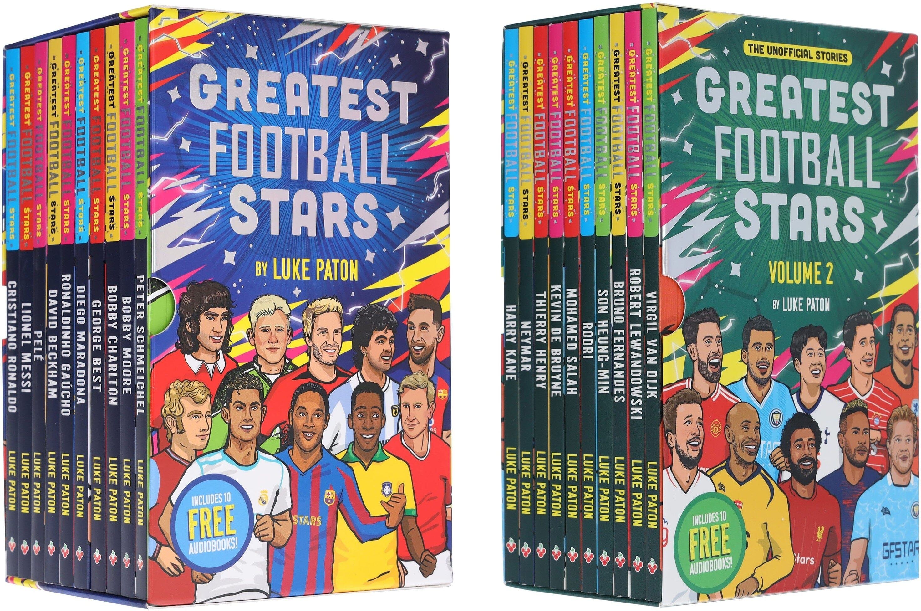 The Greatest Football Stars (Vol 1-2) by Luke Paton 20 Books Collection Set - Ages 7+ - Paperback Sweet Cherry Publishing