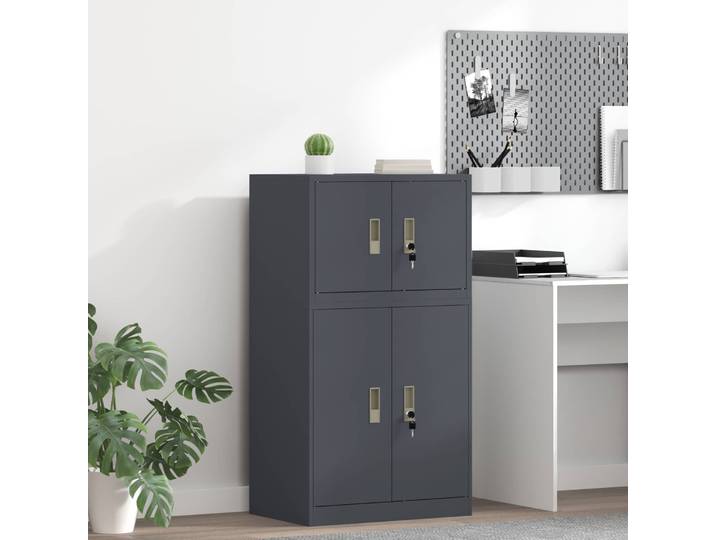 vidaXL Aufbewahrungsschrank Anthrazit 60 x 40 x 40 cm Stahl