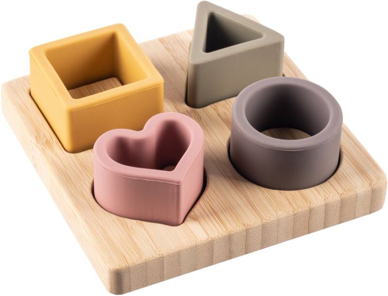 Zopa Silicone Bamboo Puzzle activity puzzle toy Multicolor 1 pc