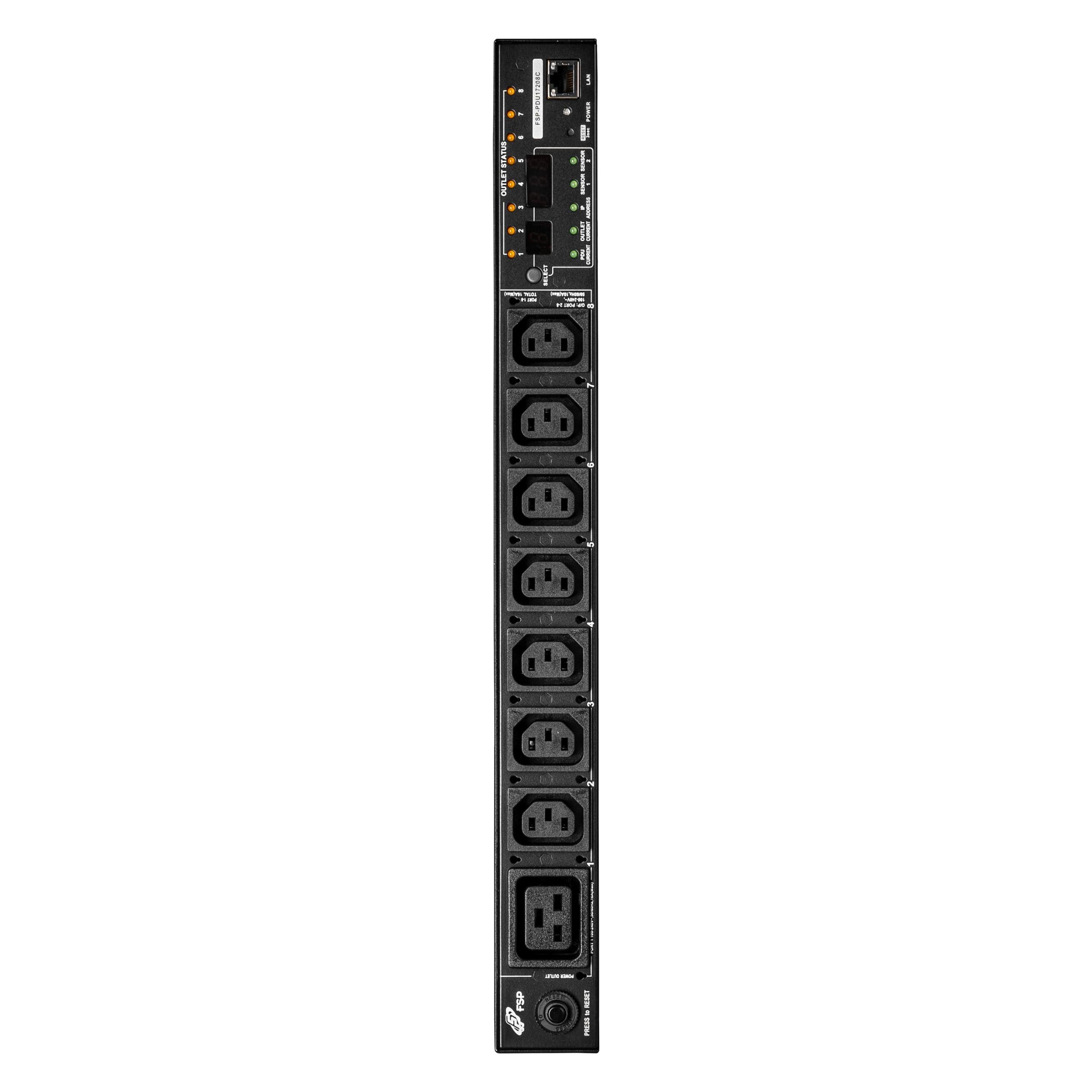 Fortron USV PDU eco PDU 1U Metered & Switched 8-Outlet (MPF0019600GP)