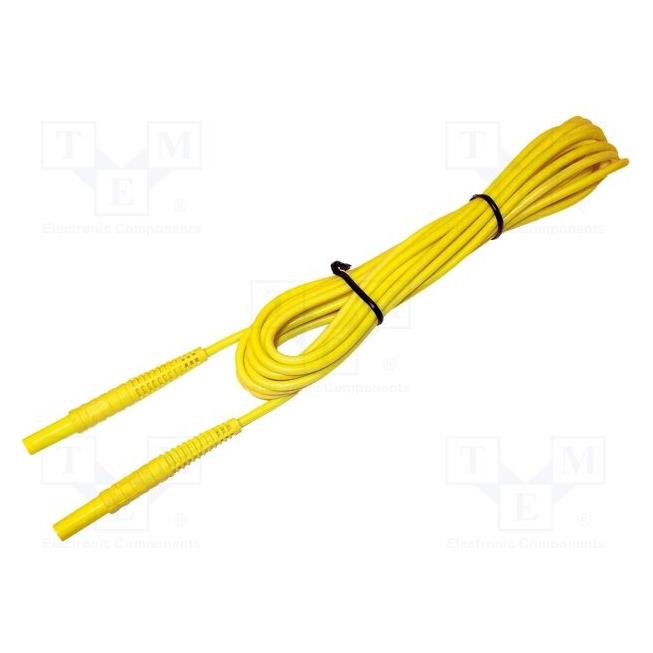 Sonel Prüfleitung, gelbe Bananenstecker, 10 m (WAPRZ010YEBB) (WAPRZ010YEBB)