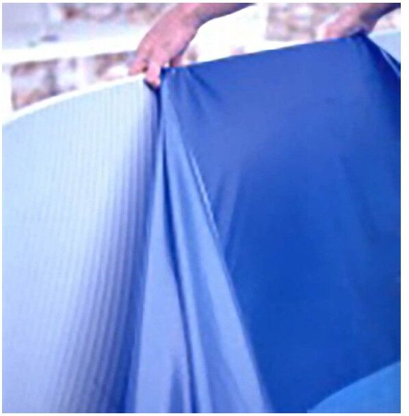 AQUALUX Liner piscine hors sol ronde uni bleu
