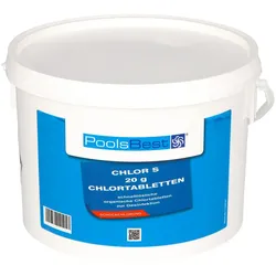 3 kg - PoolsBest® Chlortabs S 20g - schnelllöslich