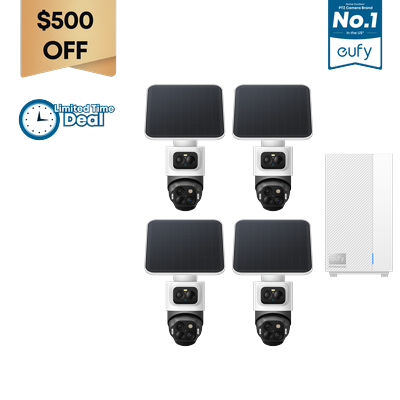 eufyCam S4 (4-Cam Kit) + eufy HomeBase™ Professional S1
