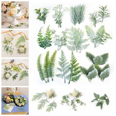10PCS Artificial Green Leaf Garland Decor For Weddings, Parties & DIY Crafts spiky Succulent