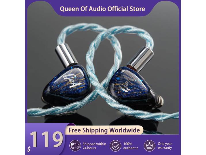 Nouveau QoA Cloud Scape casque 1 dynamique + 1 planaire dans l'oreille écouteur avec 3.5mm 4.4mm prise écouteurs HiFi filaire casque câble IEMs