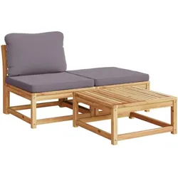 vidaXL, Gartenlounge, Elmenano (Mittelteil + Fussstütze + Tisch)