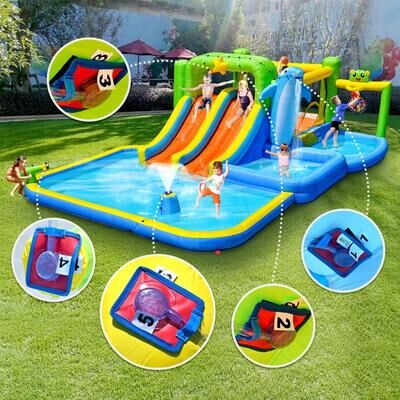 9 in 1 For Endless Fun Inflatable Bounce House