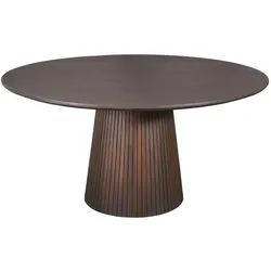 Massivholztisch Essenstisch in modernem Design und Braun