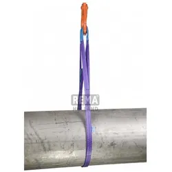 Rema, Fördertechnik, 1211035 S1-PE-2M Polyester Hebegurte mit verstärkten Schlaufen 2 mtr. 1000 kg